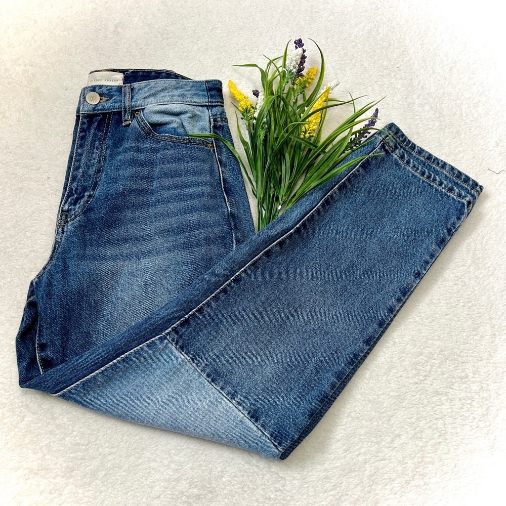 Gilded Intent Multi-Wash Patchwork 90's Straight Leg Jean - Size 26